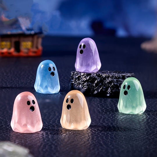 10 pc Ghost Mini Resin Figures — Mini Add-Ons from Canadian Beats Marketplace