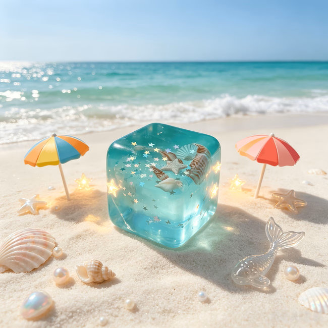 Mini Seashell Ice Cube Sugar Squishy