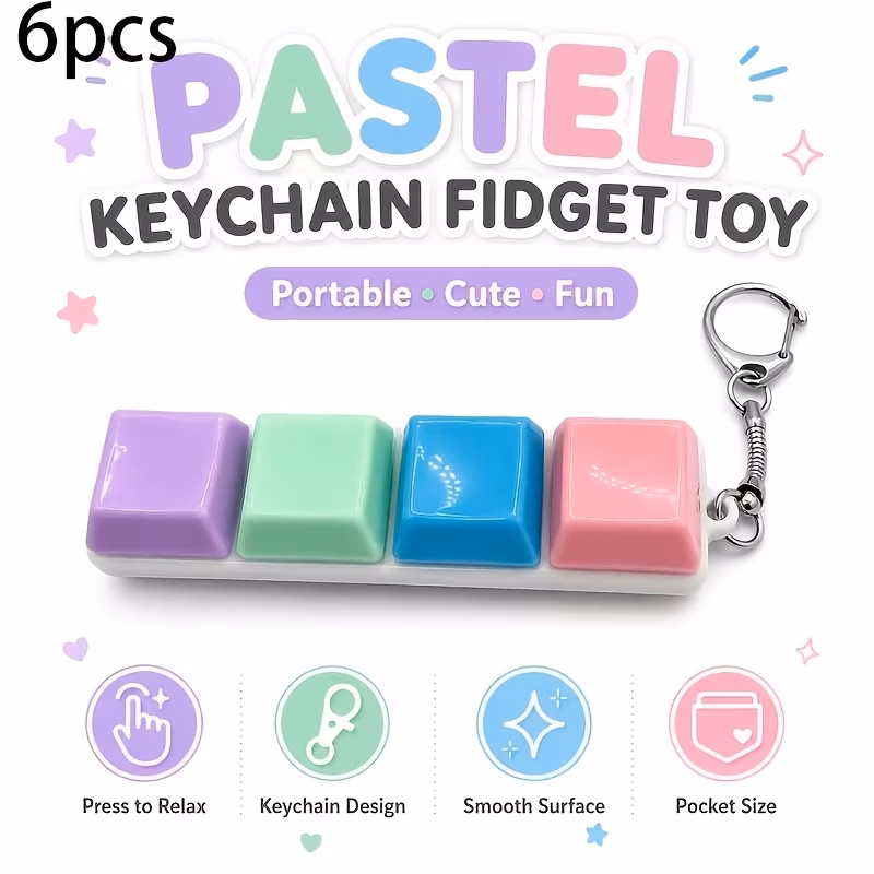 Four-Button Keyboard-Shaped Pastel